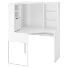 Product title kingso l shaped computer desk 65 inch modern office gaming writing desks workstation table for home study average rating: Micke White Corner Workstation 100x142 Cm Ikea