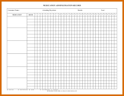 004 Template Ideas Medication Administration Record Excel