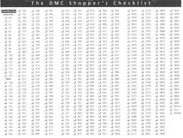 Dmc Color Chart By Number