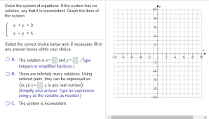 Solved 5 Solve The System Of Equations