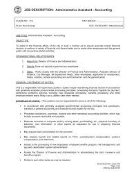Customize this job description sample to post on job boards. Job Description Administrative Assistant Accounting