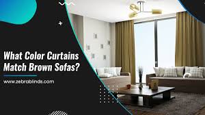 what color curtains match brown sofas