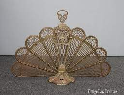 Vintage Brass Peacock Gold Folding