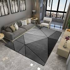 delivery black grey modern carpet rug