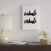 Inhale exhale set of wall decor • large set of wood signs • bedroom wall art • home decor • bedroom decor • farmhouse style. Inhale Exhale Wall Art Wayfair