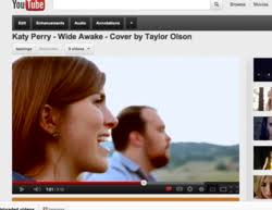 Taylor Olson&#39;s cover version of “Safe and Sound” by Taylor Swift ranks third on Youtube following the original music video and &#39;The Hunger Games&#39; video. - gI_91286_Wide%2520Awake