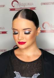 hairstyle and makeup for ballroom dancers