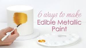edible metallic paint for your cakes