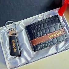 Gents Wallet And Keychain Set