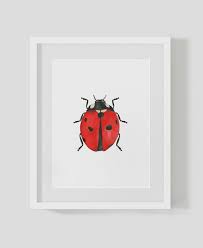 ladybug ladybug art print wall art home