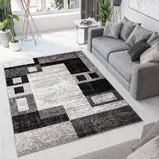 dark grey rug geometric abstract carpet