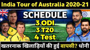 india tour of australia 2020 21
