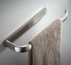 Bathroom Towel Rack Holder Single Rail