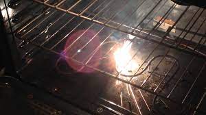 I didn't know clean oven coils. Oven Coil Broken Arcing 20140630 No Biscuits This Morning Youtube