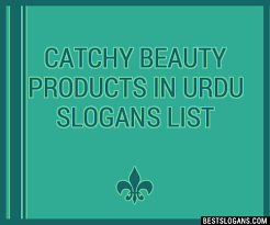 catchy beauty s in urdu slogans