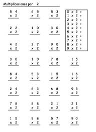trabajar las tablas de multiplicar