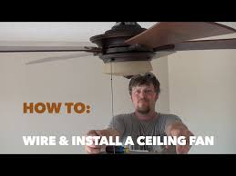install a hton bay ceiling fan