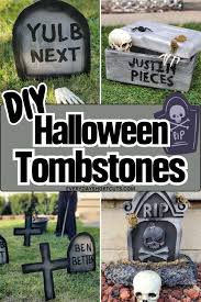 how to make halloween tombstones