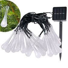 4 9m outdoor solar light garland with