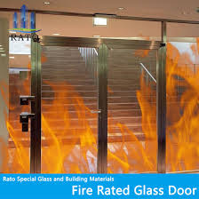 Stainless Steel Glass Fire Door