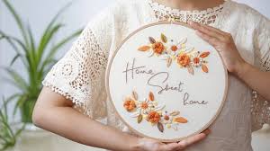 home sweet home embroidery tutorial