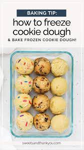 how to freeze cookie dough bake from