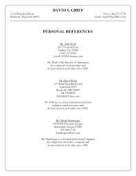 How To List References On A Resume Job References Template Free