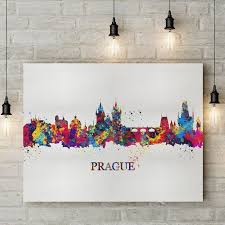 Prague Skyline Canvas Art Print