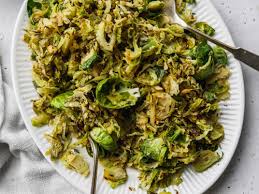 shredded brussels sprouts with lemon
