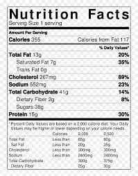 mcdonalds burger nutrition facts png