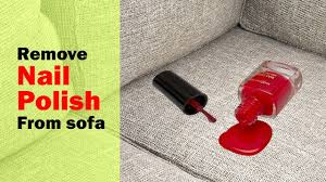 completely remove nail polish from sofa