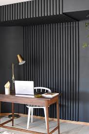 Painted Wood Slat Wall Delineate Your