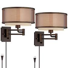 Vintage Swing Arm Wall Lamps Set