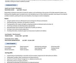 nursing cv template resumes for nurses templates resume tips for Free Sample  Resume Cover MyPerfectResume com
