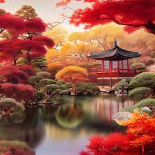 Enchanted Japanese Garden Autumn