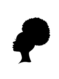 Afro Black Lady Woman Silhouette Queen