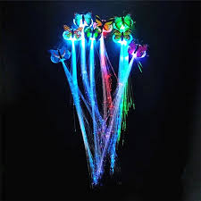 Flashing Fiber Optic Hair Braid Light Up Glow Party Favors Supplies Barrettes For Party Light Up Hair Accessories Glow Party Supplies Aliexpress