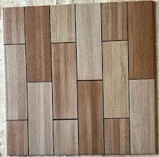 wooden floor tile in brown colour for