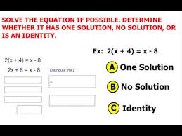 Solving A Multi Step Equation One