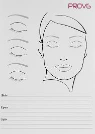 provg face chart tool dubbelzijdig