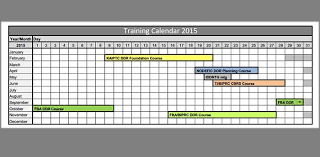 training calendar template 42 word