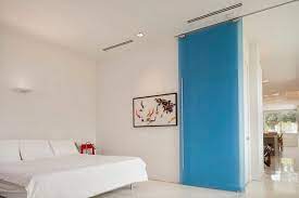 frosted glass bedroom door for style