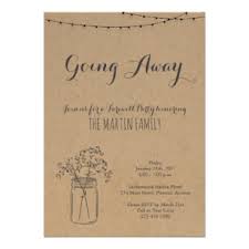 Going Away Party Invitations Zazzle