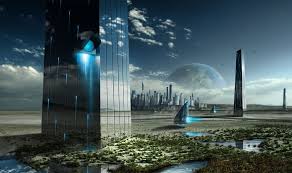 46 3d futuristic city wallpaper
