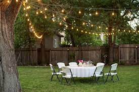 Backyard Lighting Outdoor Party