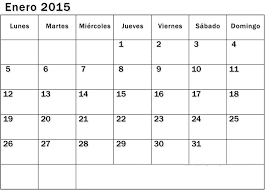 Calendario De Enero 2015 Para Imprimir O Descargar Lo