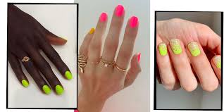 neon nail art is the bright new