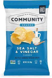 Kettle Salt And Vinegar Chips Vegan gambar png