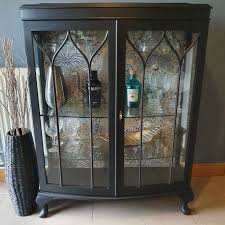Elegant Glass Fronted Drinks Cabinet