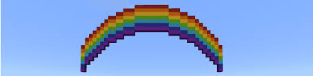 minecraft coding code a rainbow